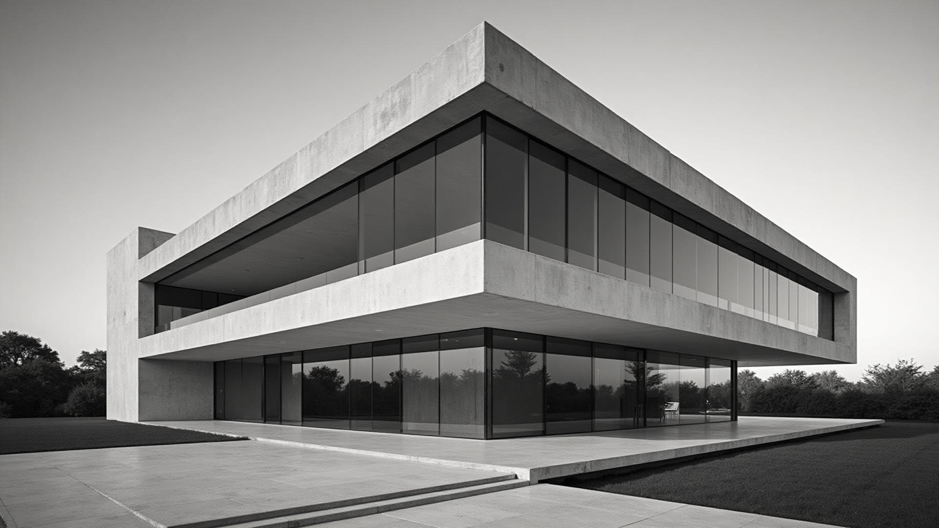 Architectural concrete facade